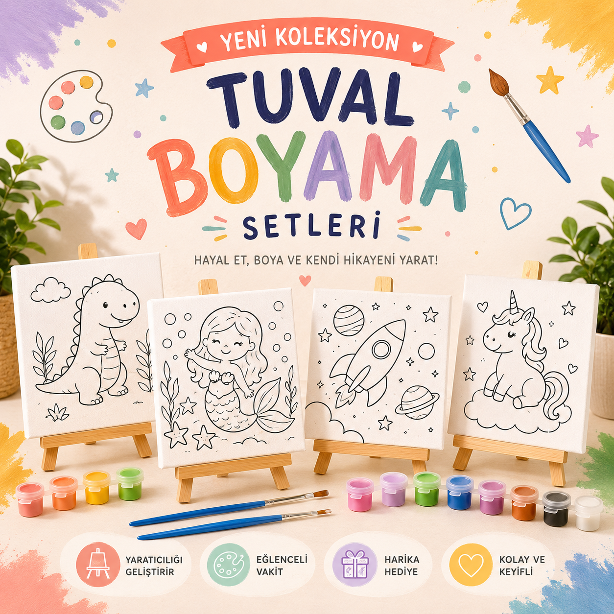 Tuval Boyama Setleri