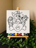 Paw Patrol Tuval Boyama Seti