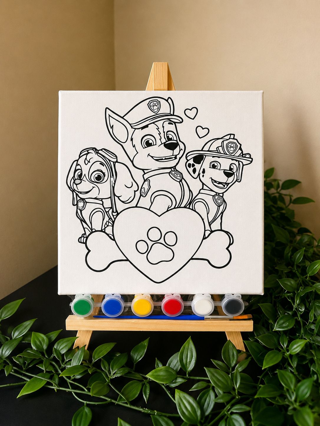Paw Patrol Tuval Boyama Seti